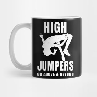 Womens High Jump Above Pun Girl Athlete Gift Mug